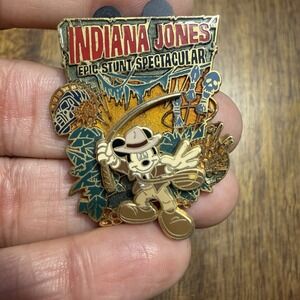 WDW Indiana Jones Epic Stunt Spectacular Pin-on-Pin Mickey Mouse 2004 Retired